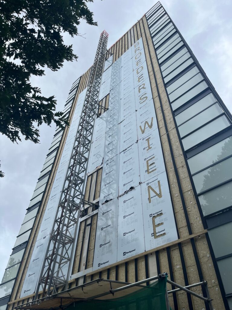wienerflat in aanbouw